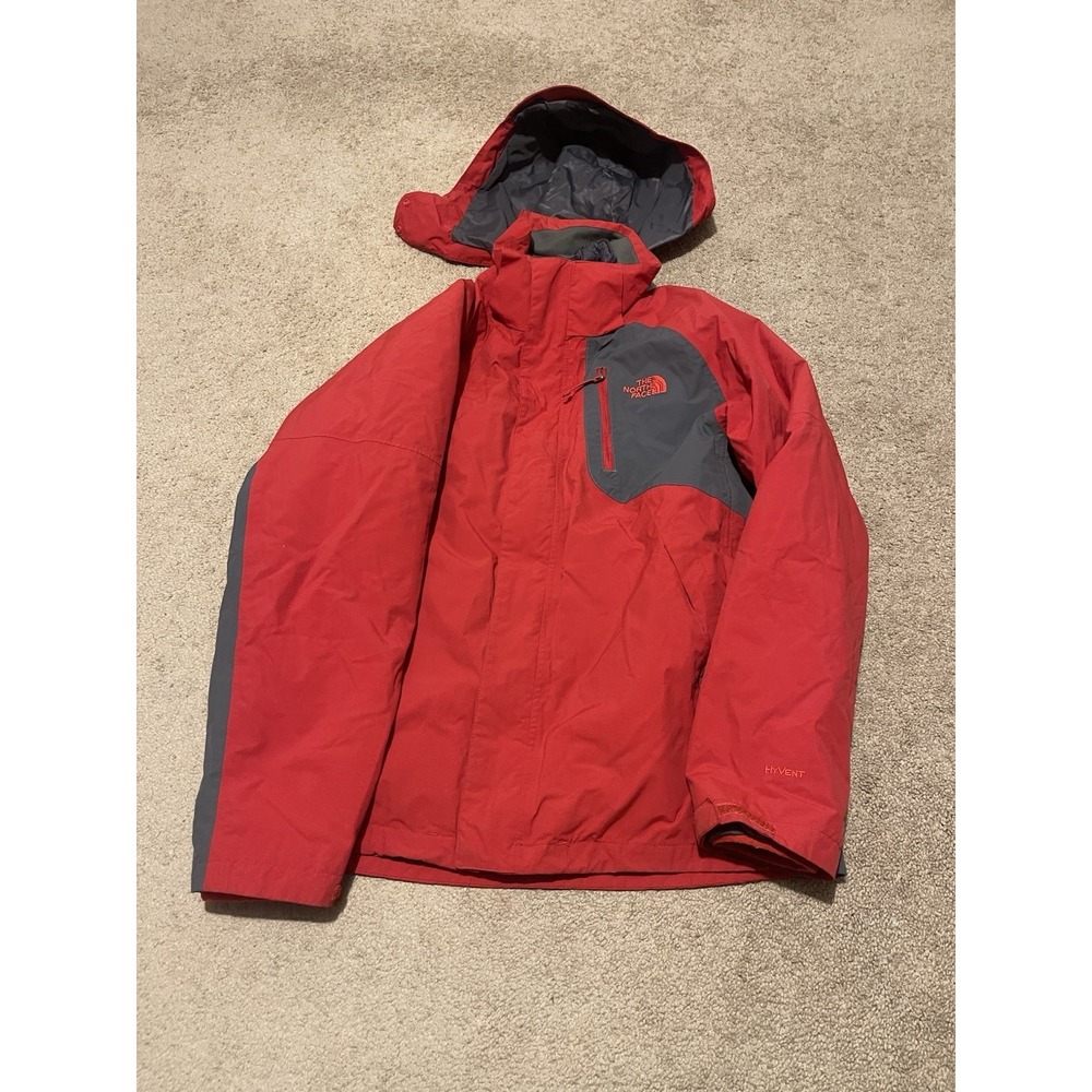 VTG Red North Face Skiing Jacket Size Medium 3in1 Hyvent